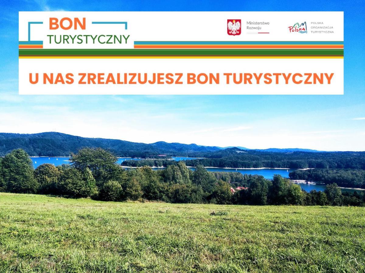 Апартаменты Bieszczadzki Hals - Dom Blizniak Поляньчик Экстерьер фото